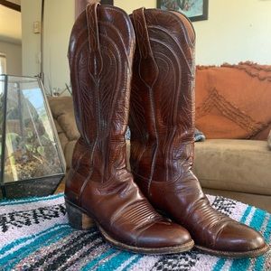 Luchesse Brown Cowgirl Boots